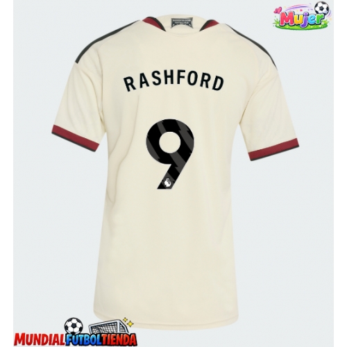 Camiseta Manchester United Marcus Rashford #9 Tercera Equipación Replica 2026-27 para mujer mangas cortas
